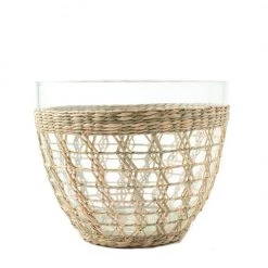 Kiss That Frog New Arrivals Seagrass Basket Salad Bowl