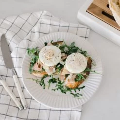 Be Home Kitchen Stainless & White Inlay Flatware Set