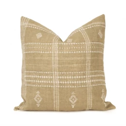 Heddle & Lamm Sticky Toffee Wool Pillow