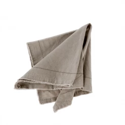Indaba Cake By Courtney Table Manners Frayed Napkin In Grey