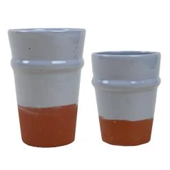 Kiss That Frog Kitchen Terracotta Grey Tumbler