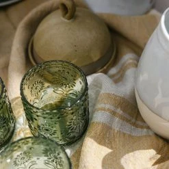 Creative Co-op Summer Verde Bloom Glass