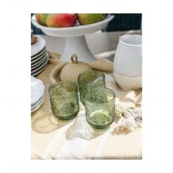 Creative Co-op Summer Verde Bloom Glass