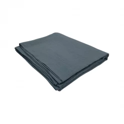 Magic Linen Summer Village Blue Linen Tablecloth