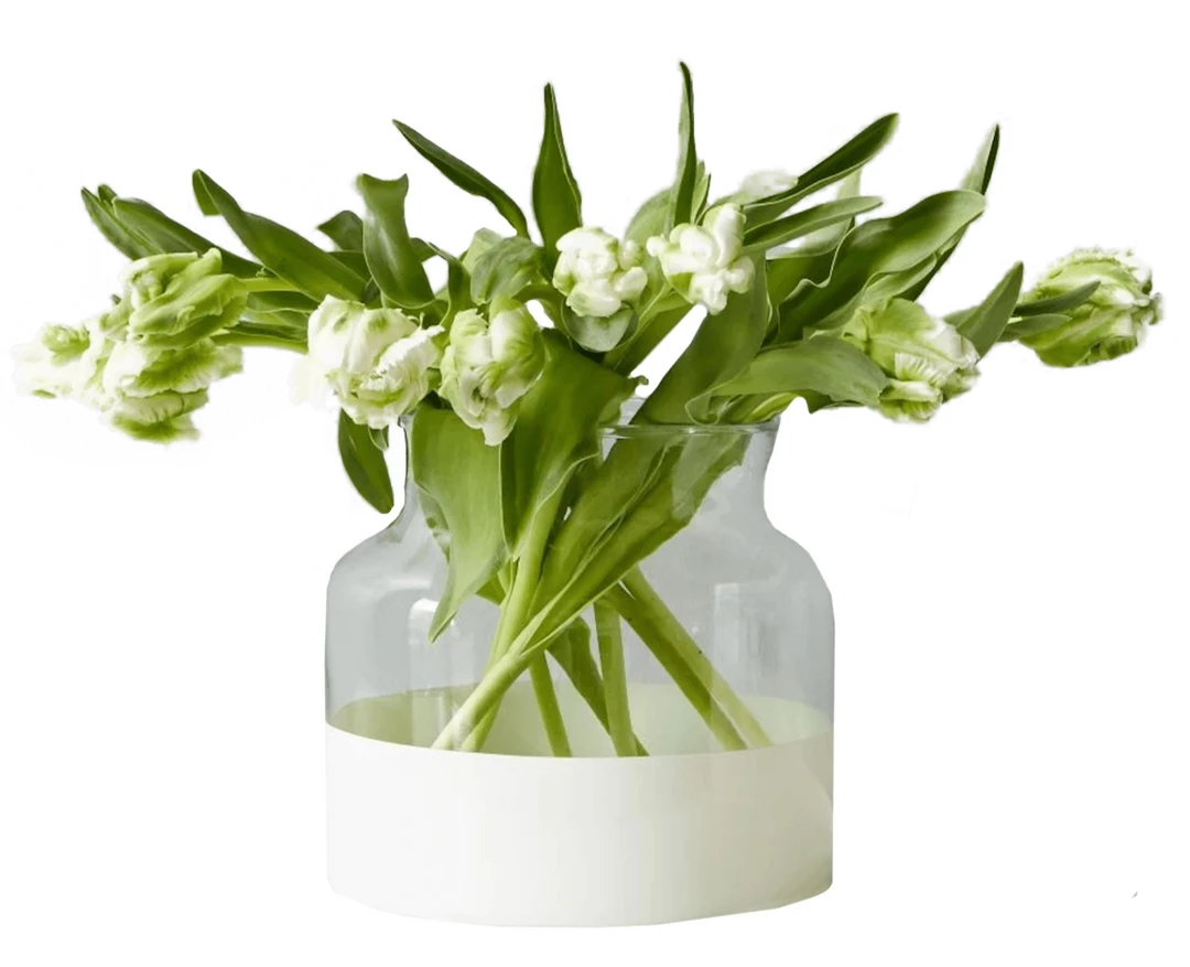 Etu Home White Colorblock Flower Vase Cake By Courtney 1 Etu Home White Colorblock Flower Vase Cake By Courtney