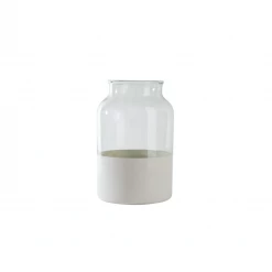 Etu Home White Colorblock Jar Cake By Courtney