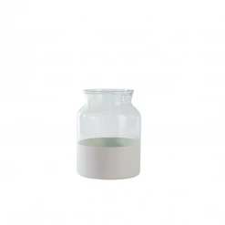 Etu Home White Colorblock Jar Cake By Courtney