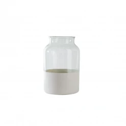 Etu Home White Colorblock Jar Cake By Courtney
