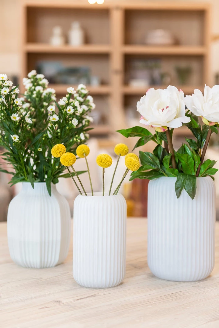 Winward White Faux Peony Branch 3 Winward White Faux Peony Branch