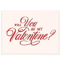 Dahlia Press 'Will You Be My Valentine' Card