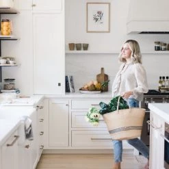 Creative Co-op Decor Woodward Striped Baskets