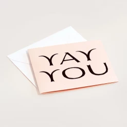 Wilde House Paper Gifts Yay You Card